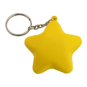 Key Ring Stress Shape Star