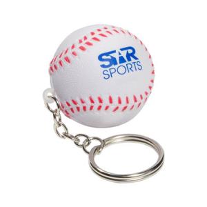 Stress Shape Baseball Key Ring